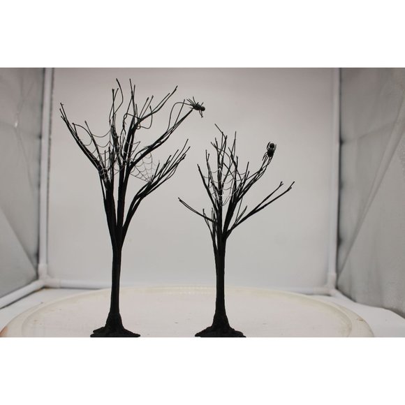 Dept 56 Halloween Village - Spooky Spider Trees - Picture 2 of 4